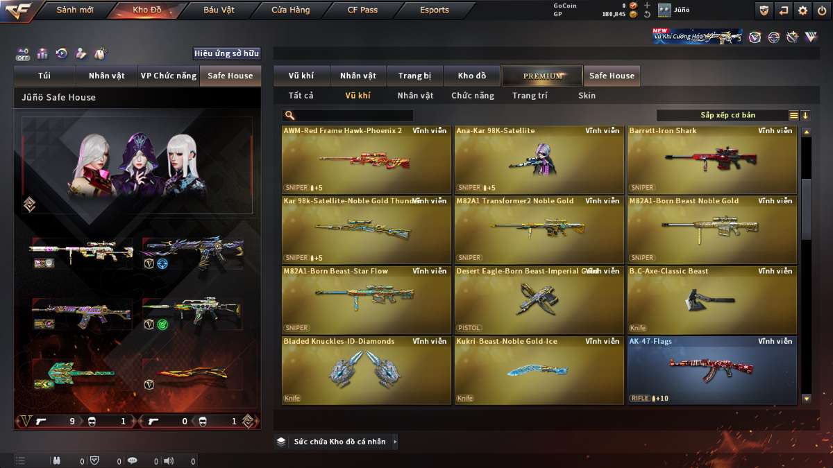 shop acc cf uy tin gia re